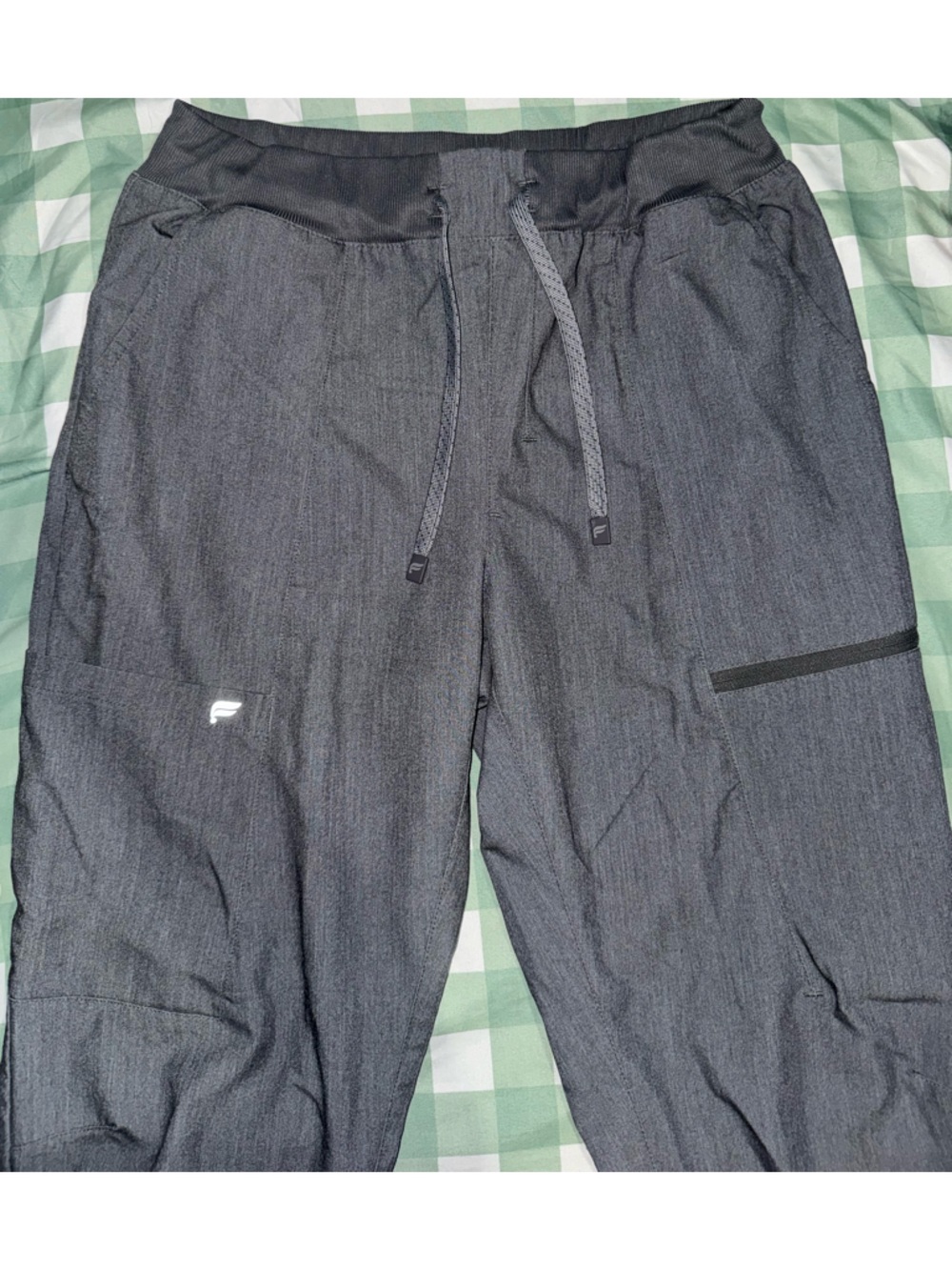 Fabletics Women’s Dark Charcoal Scrub bottoms